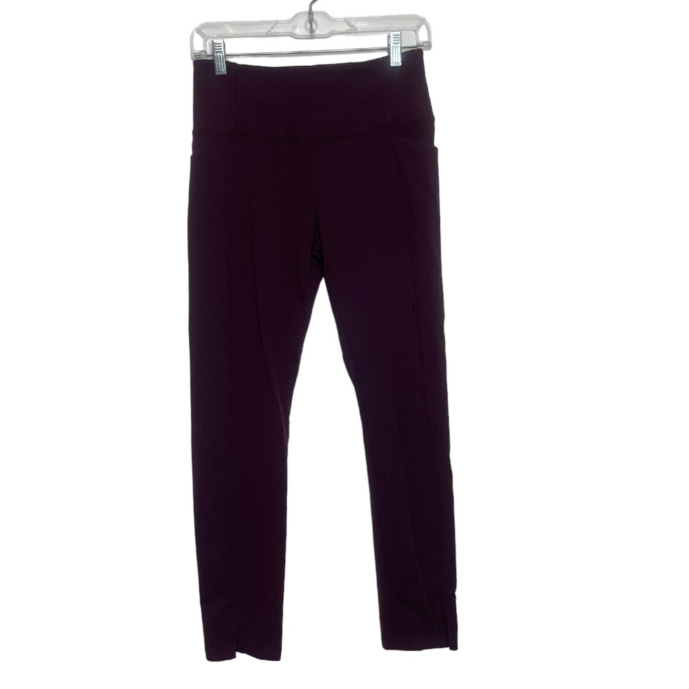 Athleta Small NEW Maroon Pull Up‎ Leggings